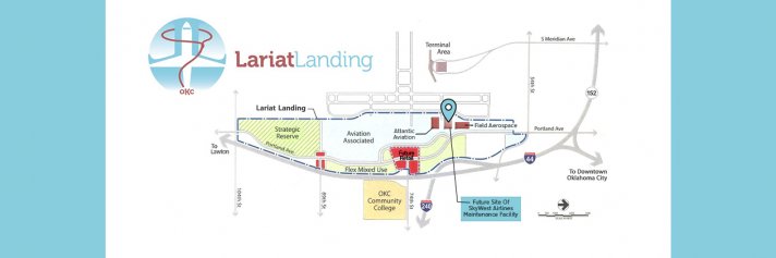 Lariat Landing Development Area Map showing SkyWest Location